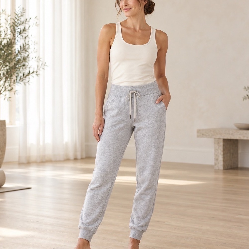 Lululemon Scuba High-Rise Jogger Women 4 Grey Fleece 28 W5DD3S